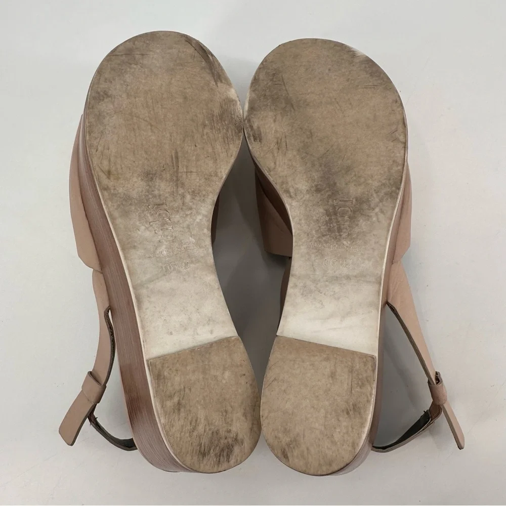 Tibi Leather Chunky Platform Sandals Size 36.5